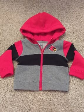 Baby Louisville Cardinals Hoodie in Red, Gray & Black
